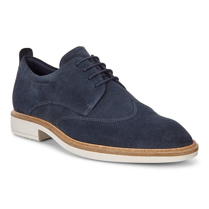 Men Business Ecco Vitrus Ii - Derby Blue - India NVPHLA674